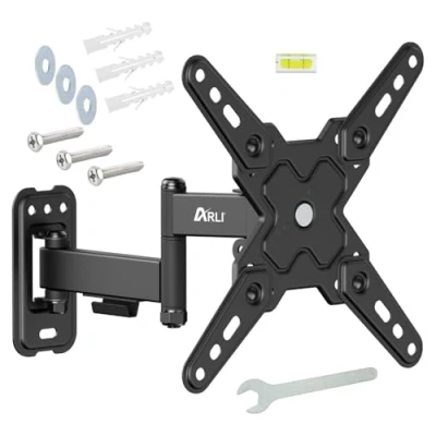 Abbildung von ARLI TV Wandhalter ausziehbar 23 42 zoll LED LCD VESA Wandhalterung Wandhalterung, (bis 42,00 Zoll, 1 tlg., neigbar schwenkbar drehbar)