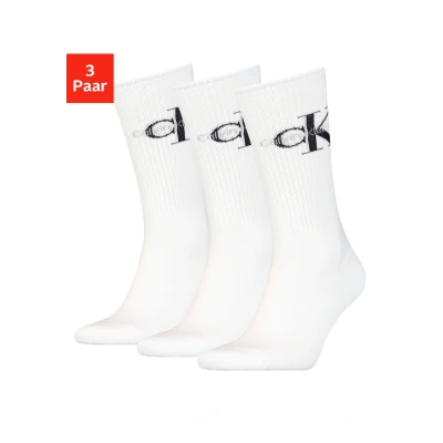 Abbildung von Calvin Klein Underwear MEN SOCK Desmond 3 PACK Socken, Herren, Größe: One Size, White