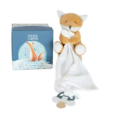 Abbildung von Doudou et Compagnie (DOUDX) UNICEF CHMUSETUCH SCHNULLERHALTER FUCHS
