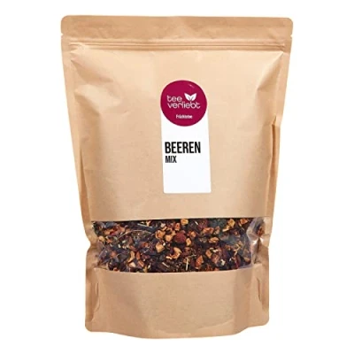 Abbildung von teeverliebt Beeren Mix Früchtetee, loser Früchtetee mit Brombeere, Himbeere und Erdbeere, Tee Mischung, 1 kg