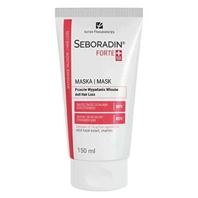 Abbildung von Seboradin Forte Haarmaske Gegen Haarausfall Haarkur für Starkes Gesundes Dickes Haar Haarpflege Maske zum Haarwachstum Beschleunigen Damen Herren 150 ml