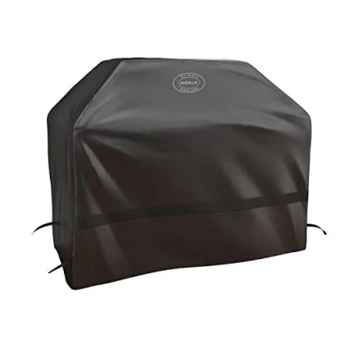 Abbildung von RÖSLE Abdeckhaube BBQ Station MAGNUM G4/PRO G4, Hochwertige Schützhülle aus 100% Polyester, mit praktischem Klettverschluss zum Fixieren, wasserdicht, Schwarz