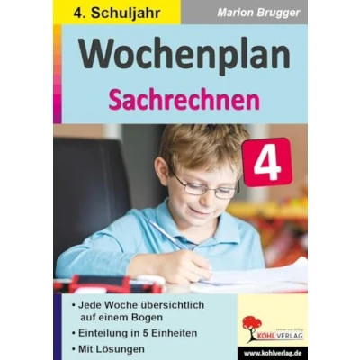 Abbildung von Wochenplan Sachrechnen / Klasse 4: Jede Woche übersichtlich auf einem Bogen