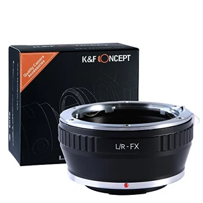 Abbildung von K&amp;F Concept® L/R FX Objektiv Adapterring Adapter Fuji Objektivadapter für Leica R Mount Objektive auf Fujifilm X Bajonett Systemkamera Finepix T1,X E2,X E1,X A1,X M1,X Pro1