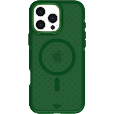 Abbildung von tech21 EvoCheck für iPhone 16 Pro Max kompatibel mit MagSafe Aufprallschutz Case Waldgrün