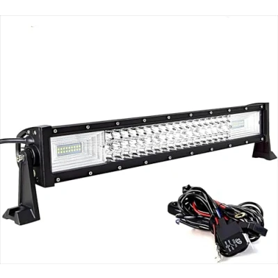 Abbildung von WELLIT Led Arbeitsscheinwerfer 22 Zoll 270W Lichtbalken Scheinwerfer Mit Kabelbaum DREI Reihen Zusatzscheinwerfer Light Bar für Traktor Auto 4x4 SUV (22 270W)