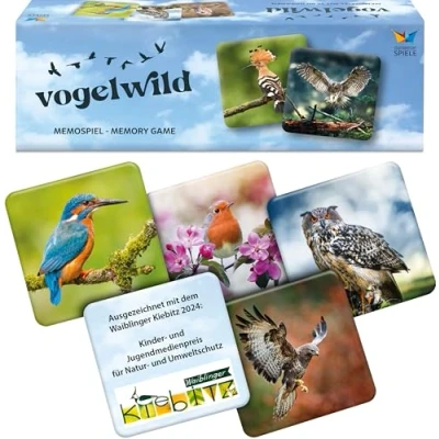 Abbildung von Starnberger Spiele vogelwild Memospiel für Erwachsene und Kinder ab 6 Jahre Geschenk Vogel Naturliebhaber
