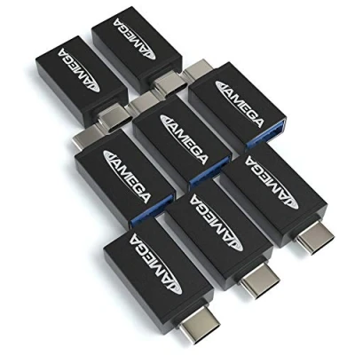 Abbildung von JAMEGA USB C auf A 3.0 OTG Adapter 8er Pack kompatibel mit MacBook Pro 2017/2016, Google Chromebook Pixelbook, Samsung Galaxy S9 S8 Note8, Huawei, Pixel UVM.