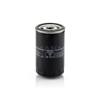 Abbildung von MANN FILTER W 719/1 Ölfilter 3/4 16 UNF Anschraubfilter OPEL: Commodore C Limousine, Monza A, Senator AUSTIN: Metro Schrägheck