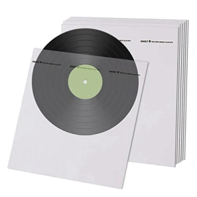 Abbildung von ENVLY® Schallplatten Innenhüllen (50 Stück) Reispapier antistatisch (12&quot;)