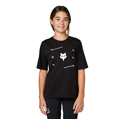 Abbildung von Fox Racing Jungen Trikot Youth Ranger Drirelease SS Jersey, Veni Schwarz, X Large