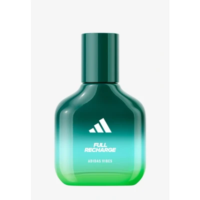 Abbildung von adidas Vibes Full Recharge Eau de Parfum, langanhaltender, belebender Unisex Duft mit würzig frischen Noten und natürlichen ätherischen Ölen, 100ml