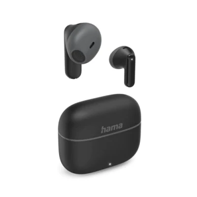 Abbildung von Hama Bluetooth Kopfhörer „Freedom Light II“ (True Wireless In Ear mit Mikrofon, Earbuds Ladestation, Laufzeit 20 h, kabellose Spracherkennung und Touch Control) schwarz