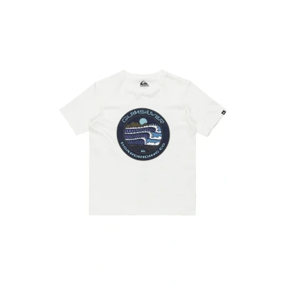 Abbildung von Quiksilver EVO Three SEAS Tshirt print für Kinder, Größe: 128, White