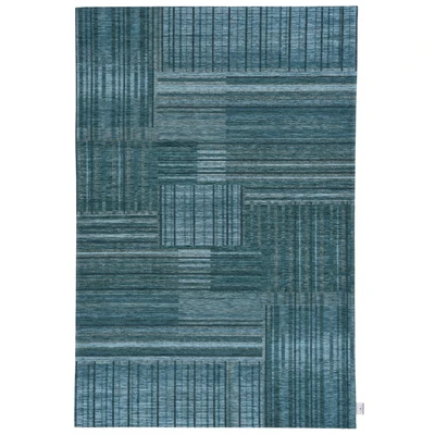 Abbildung von TOM TAILOR Teppich &quot;stripy pat&quot;, rechteckig, 5 mm Höhe, Flachgewebe, modernes Patchworkdesign, gestreift, Chenille, Wohnzimmer