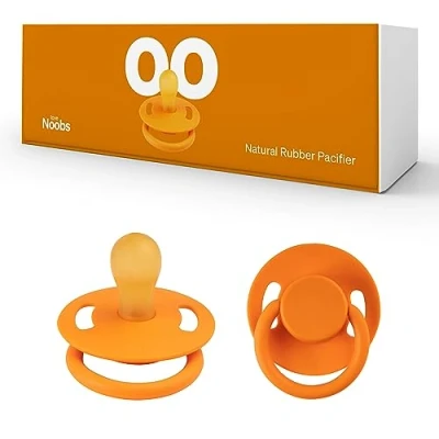 Abbildung von Love Noobs Schnuller aus Naturkautschuk, 2 Schnuller, 06 Monate, Neugeborene BPA frei, Baby 0 6 Monate Pacifier