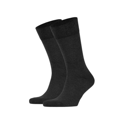 Abbildung von Falke Happy 2PACK Everyday Casual Socken, Herren, Größe: 43 46, Greu