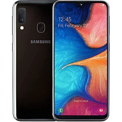 Abbildung von Samsung Galaxy A20E 32GB 14.7 cm 13MP Dual SIM Free Smartphone in Schwarz (Renewed)