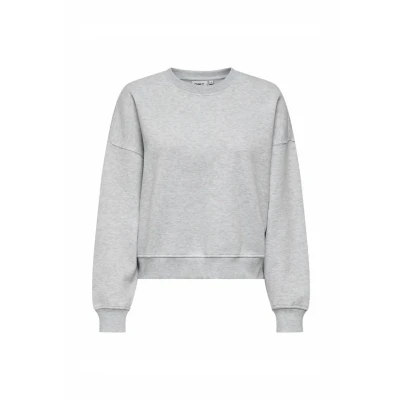 Abbildung von ONLY Onlbest Sweatshirt, Damen, Größe: Small, Light grey melange
