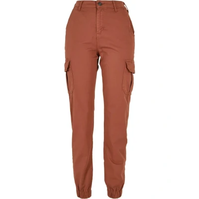 Abbildung von Urban Classics HIGH Waist Cargohose, Damen, Größe: 26, Terracotta