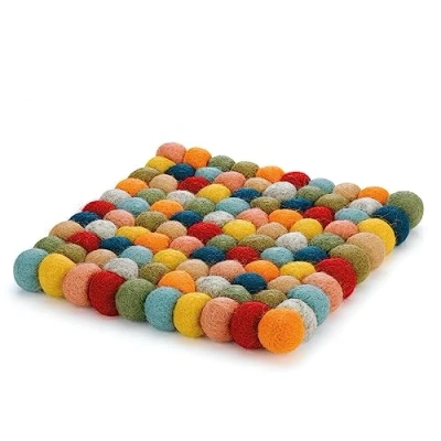 Abbildung von Cilio Topfuntersetzer Untersetzer Quadratisch 21x21cm Schafwolle Filz bis 100 Grad