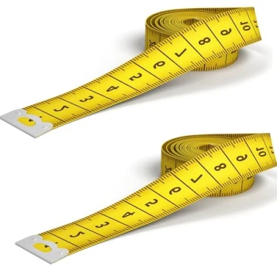 Abbildung von 2 Bände Maßband Körpe 200cm/79 Zoll, Schneidermaßband Doppelseitige Measuring Tape Flexible Bandmaß Massband Schneider Mit Knopf Umfangmaßband Für Haushalte Handwerker