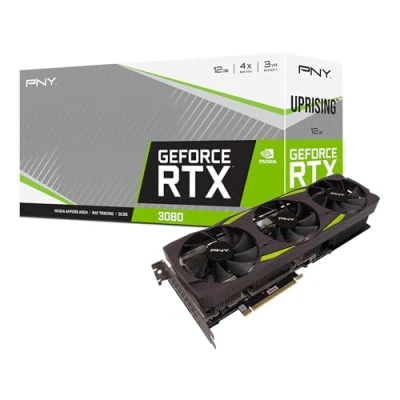 Abbildung von PNY GeForce RTX 3080 12GB XLR8 Gaming Epic X RGB Uprising Triple Fan Graphic Card LHR, VCG308012LTFMPB, Black