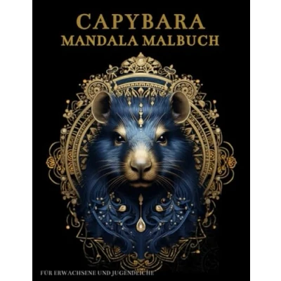 Abbildung von Capybara Mandala Malbuch Für Erwachsene und Jugendliche: mit Mandalas Blumen: Anti Stress Geschenke Stressabbau Entspannung