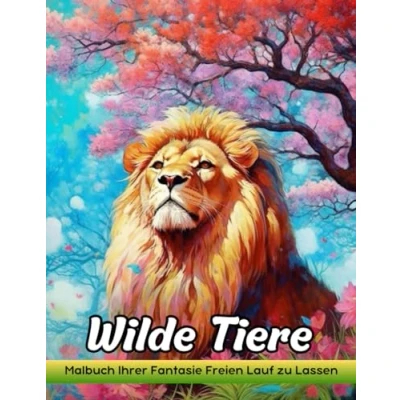 Abbildung von Wilde Tiere: Malbuch Für Erwachsene Mit Wilden Tieren Zum Stressabbau Und Zur Entspannung
