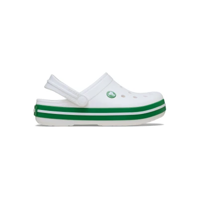 Abbildung von Crocs Unisex Kinder Crocband Clog K Clog, White/Green Ivy, 28/29 EU