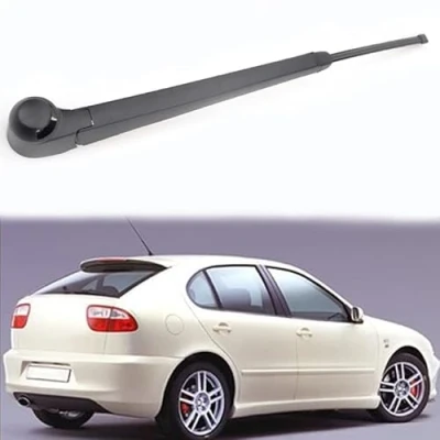 Abbildung von ZELLYA Wischerarm Hinten Scheibenwischer Wischer Set, für SEAT Leon MK1 2000 2005 Scheibenwischerarm Blatt Austausch Kunststoff Schwarz