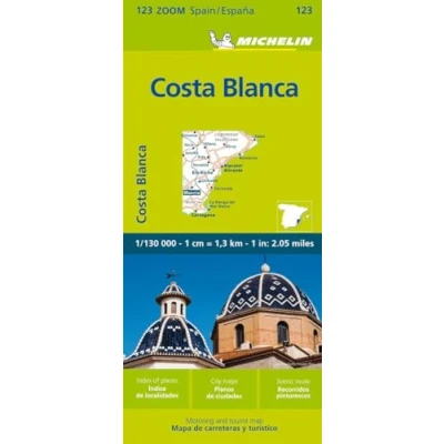 Abbildung von Michelin Costa Blanca: Straßen und Tourismuskarte 1:130.000 (MICHELIN Zoomkarten)