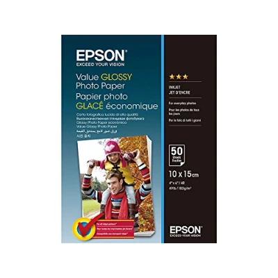 Abbildung von Epson Fotopapier Value Glossy 10,0 x 15,0 cm hochglänzend 183 g/m²