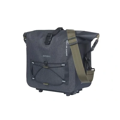 Abbildung von Gepäckträgertasche Basil Navigator Storm MIK 13 Liter 15 X 30 31 Cm Schwarz