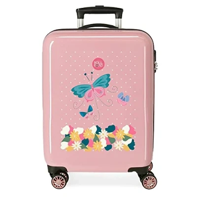 Abbildung von Roll Road Wunderschöne Blume, Rosa, 38x55x20 cms, Koffer