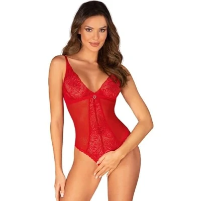 Abbildung von Obsessive Chilisa Schrittoffener Teddy Rot