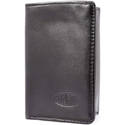 Abbildung von Big Skinny Herren Tri Fold Leder Slim Wallet für bis zu 25 Karten Schwarz, Einheitsgröße, Klassisch