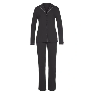 Abbildung von Lascana Pyjama, Damen, Größe: 40/42, Black