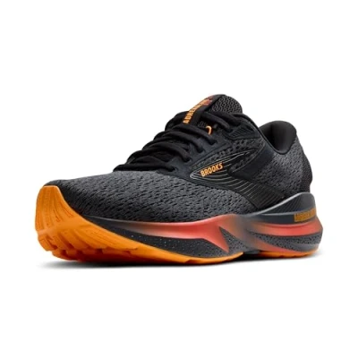 Abbildung von Brooks Adrenaline GTS 24 Stützender Laufschuh für Herren, Schwarz/Ebenholz/Burnt Sienna, 44 EU