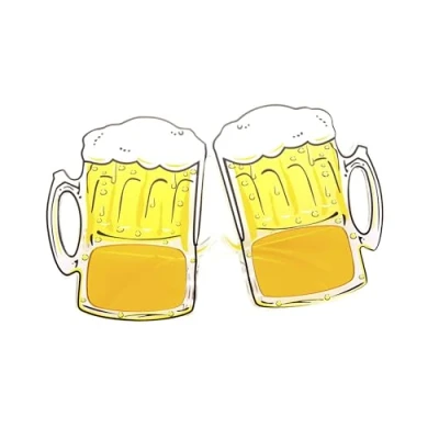 Abbildung von Widmann S.r.l. Kostüm Bierfest Partybrille Bierbrille, Gelb