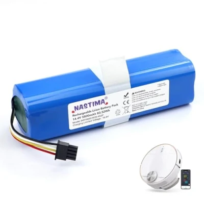 Abbildung von NASTIMA 14,4V 5800mAh Li Ion Akku Kompatibel mit Eufy Robovac L70 Hybrid, T2190, T2190G21, Teilenummer INR18650 M26 4S2P, Staubsauger BMS