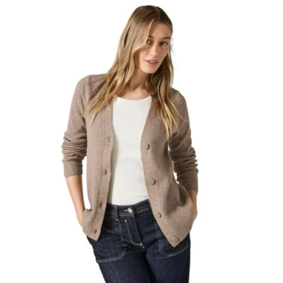 Abbildung von Cecil MIT Struktur Strickjacke, Damen, Größe: XXL, Braun