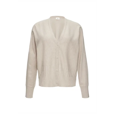 Abbildung von s.Oliver Black Label MIT Strukturmuster AM SAUM Strickjacke, Damen, Größe: 46, Beige