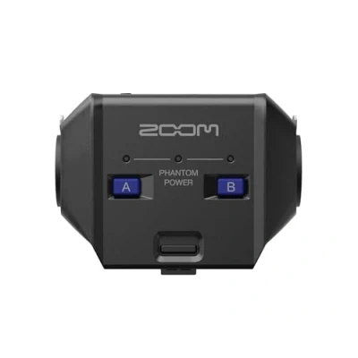 Abbildung von Zoom EXH 6e Dual XLR/TRS Wechsel Kapsel zum Anschluss externer Mikrofone für H6essential Handy Recorder, Phantomspeisung, Capsule System 3.0, schwarz