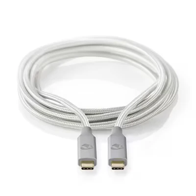 Abbildung von NEDIS USB Kabel 3.2 Gen 2x2 C™ Stecker 4K@60Hz 20 Gbps Vergoldet 2,00 m rund Geflochten/Nylo