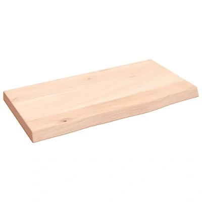Abbildung von vidaXL Wandregal, Holzregal Regal Handgefertigt mit Baumkante, Wandboard Regalbrett Deko, Bücherregal Hängeregal, 40x20x2cm Massivholz Eiche Unbehandelt