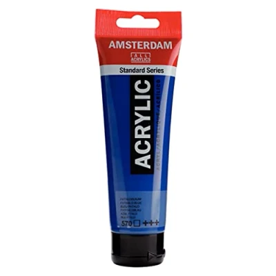 Abbildung von Amsterdam Standard Serie Acrylröhre 120 ml Phthalo Blau 570