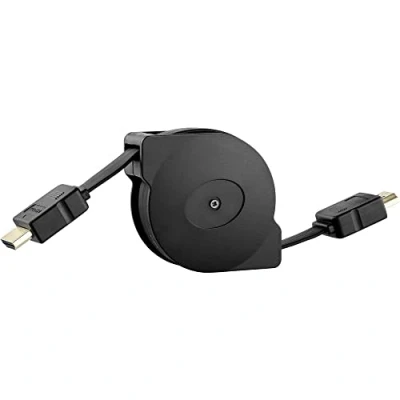 Abbildung von SpeaKa Professional HDMI Anschlusskabel A Stecker, Stecker 0.90 m Schwarz SP 9075628 inkl. Aufroller, Audio