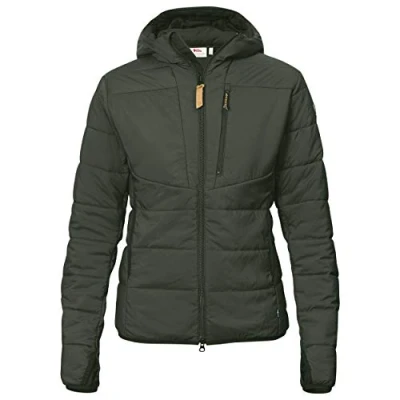 Abbildung von FJALLRAVEN Damen Keb Padded Hoodie Jacke, Deep Forest, XL