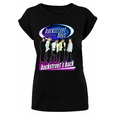 Abbildung von Merchcode Frauen Ladies Backstreet BOYS Tshirt print, Damen, Größe: Small, Black
